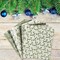 12Pcs 18" x 22" Christmas Fat Quarter Fabric Bundles Watercolor Green Christmas Tree Printed Quilting Patchwork Cotton Craft Fabric Pre-Cut Square Sheets for DIY Patchwork Sewing Crafting